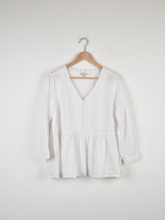 Barbour Bluse Bindweed Gr.40, weiss, neuwertig - 2ND STORY