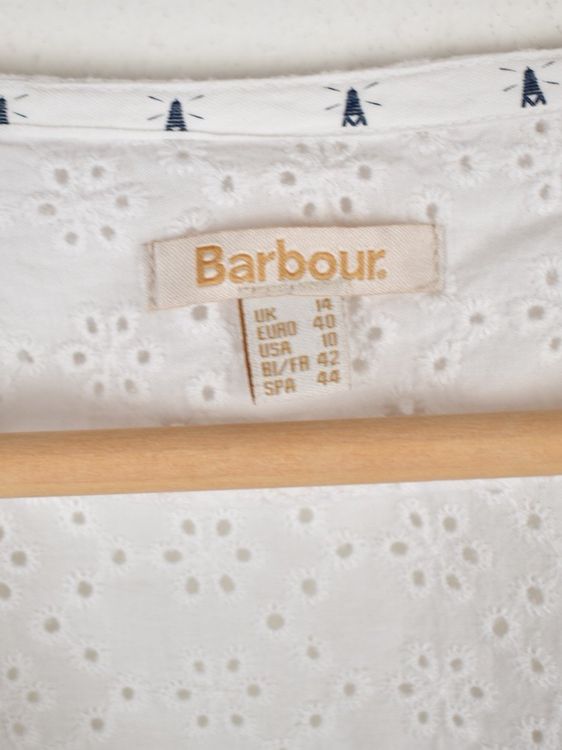 Barbour Bluse Bindweed Gr.40, weiss, neuwertig - 2ND STORY