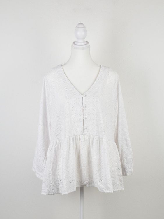 Barbour Bluse Bindweed Gr.40, weiss, neuwertig - 2ND STORY