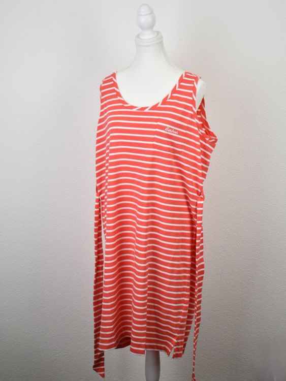Barbour "Patterson" Jerseykleid, Koralle/Weiss, Gr.42 - Kleid - 2ND STORY