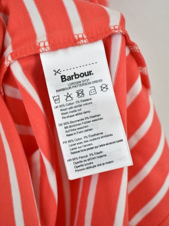 Barbour "Patterson" Jerseykleid, Koralle/Weiss, Gr.42 - Kleid - 2ND STORY