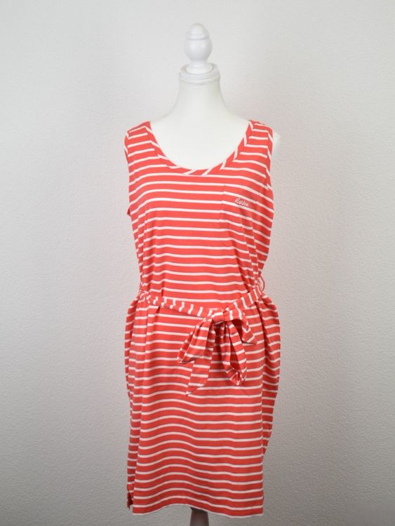 Barbour "Patterson" Jerseykleid, Koralle/Weiss, Gr.42 - Kleid - 2ND STORY