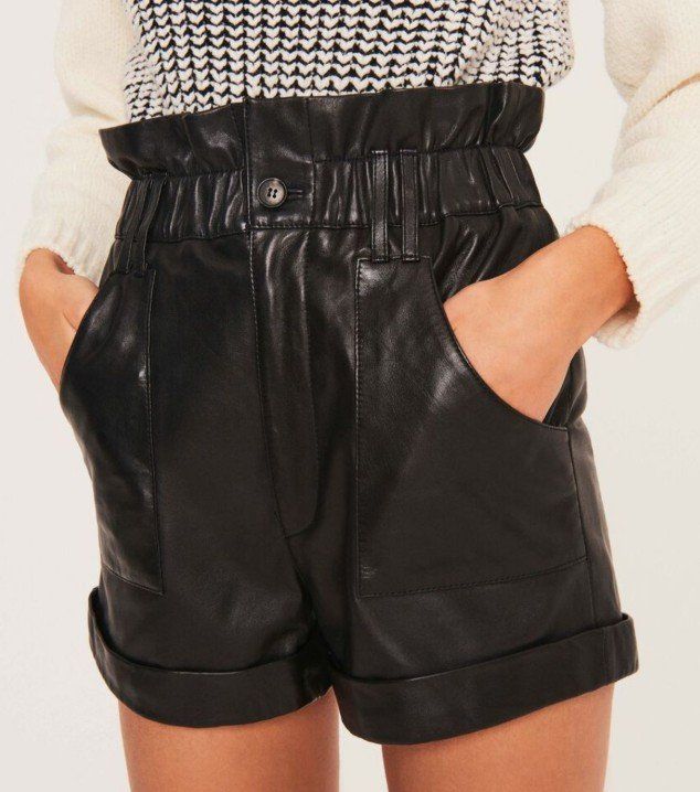 ba&sh Lammleder Shorts, Gr.0 (34), wie neu - Shorts - 2ND STORY