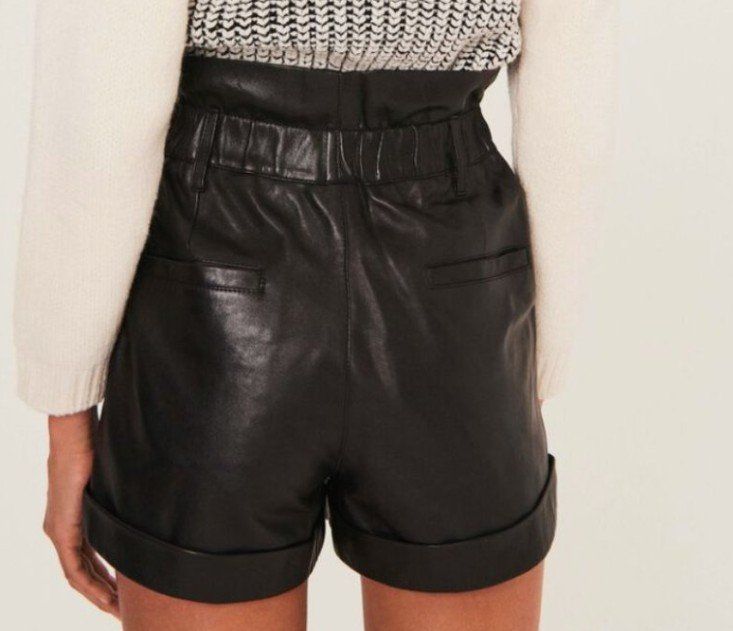 ba&sh Lammleder Shorts, Gr.0 (34), wie neu - Shorts - 2ND STORY