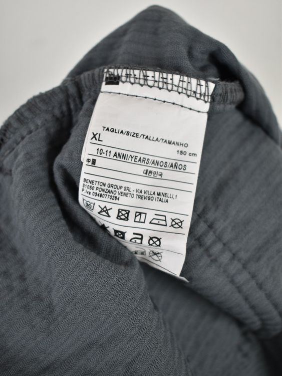 Benetton Manchester Hose, weites Bein, Gr.146/152, grau