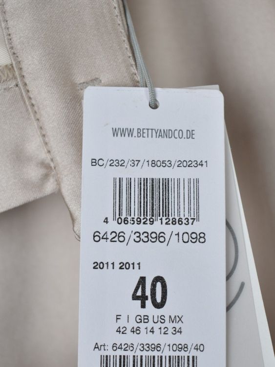 Betty & Co Hose, Satinoptik, neu mit Etikett, Gr.40 - Hose - 2ND STORY