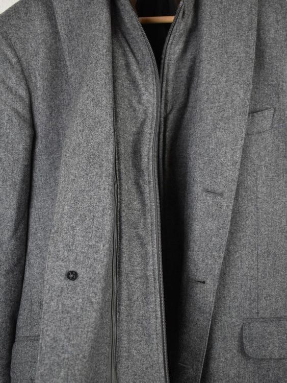 Boggi Milano Kurzmantel Gr.54, 100% Wolle, grau, wie neu