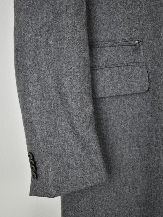 Boggi Milano Kurzmantel Gr.54, 100% Wolle, grau, wie neu