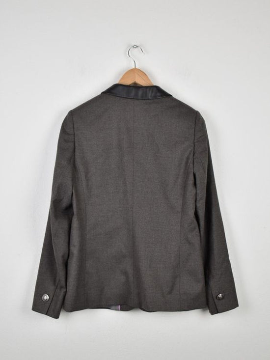 Bogner Blazer Gr.38, 98% Wolle mit Lederkragen - 2ND STORY