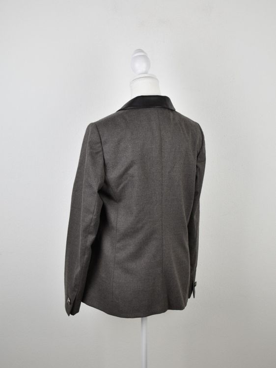 Bogner Blazer Gr.38, 98% Wolle mit Lederkragen - 2ND STORY