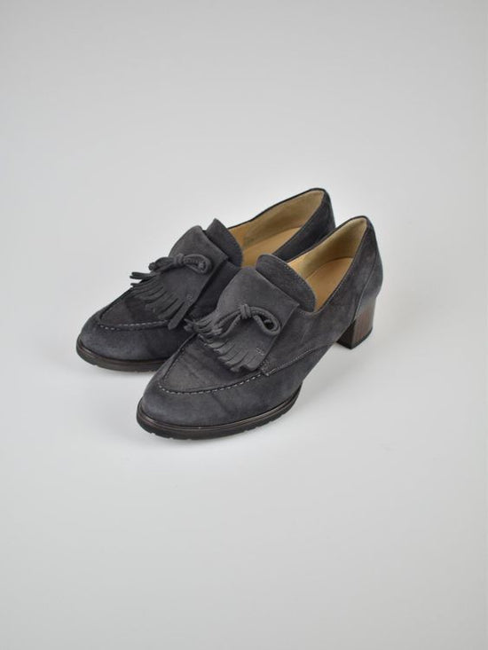 Brunate Loafers / Halbschuhe Gr.37.5, Leder, grau
