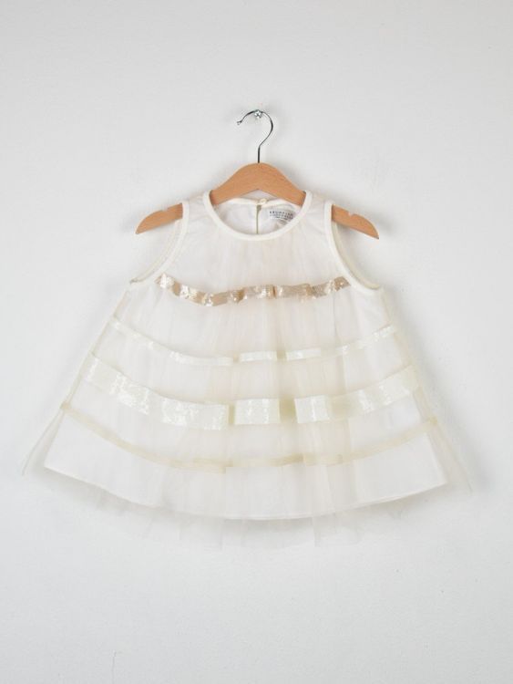 Brunello Cucinelli Tüll Bluse/Top, Gr.116 - Bluse - 2ND STORY