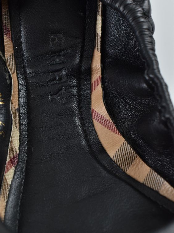Burberry Ballerina, Gr.39, schwarz, Leder, neuwertig - Ballerina - 2ND STORY