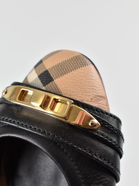 Burberry Ballerina, Gr.39, schwarz, Leder, neuwertig - Ballerina - 2ND STORY