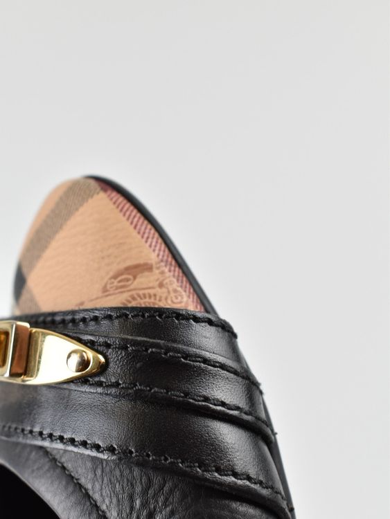Burberry Ballerina, Gr.39, schwarz, Leder, neuwertig - Ballerina - 2ND STORY