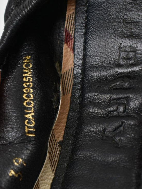Burberry Ballerina, Gr.39, schwarz, Leder, neuwertig - Ballerina - 2ND STORY