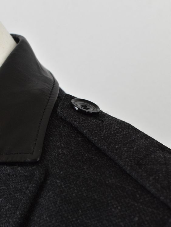 Burberry Brit Blazer, grau mit Lederdetails, Gr.36 - Blazer - 2ND STORY