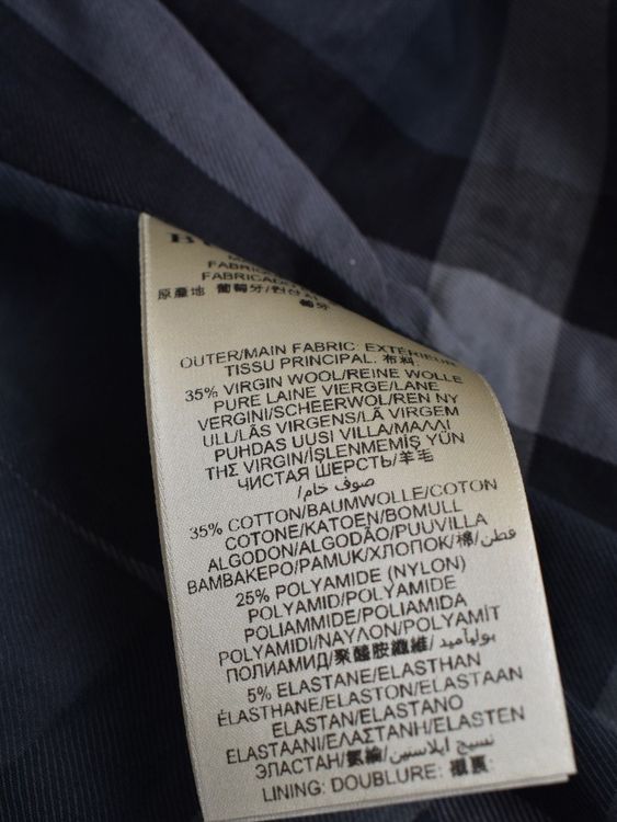 Burberry Brit Blazer, grau mit Lederdetails, Gr.36 - Blazer - 2ND STORY