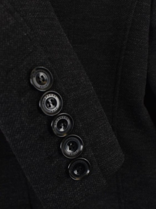 Burberry Brit Blazer, grau mit Lederdetails, Gr.36 - Blazer - 2ND STORY