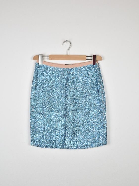 By Malene Birger Pailletten Rock, blau, Gr.34 - 2ND STORY