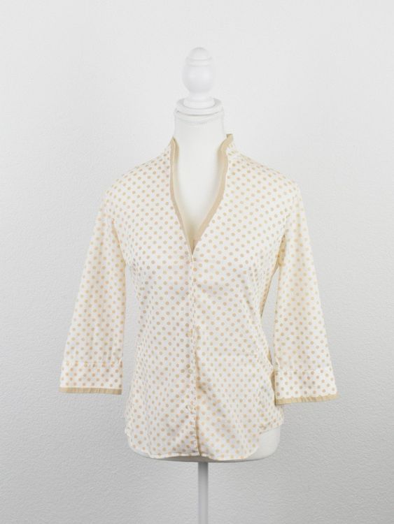 Caliban Bluse, gepunktet, Gr.36 (IT42), 97% Baumwolle