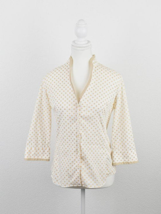 Caliban Bluse, gepunktet, Gr.36 (IT42), 97% Baumwolle