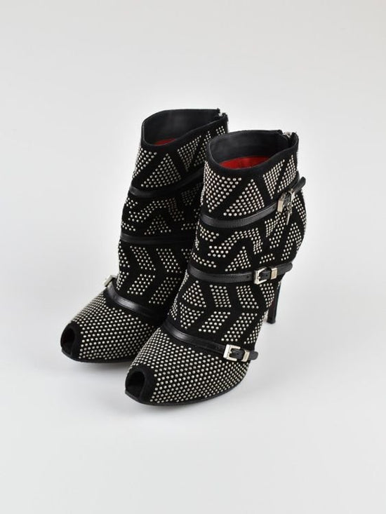 Cesare Paciotti High Heels Peep Toe Stiefeletten, Gr.37 - Stiefeletten - 2ND STORY