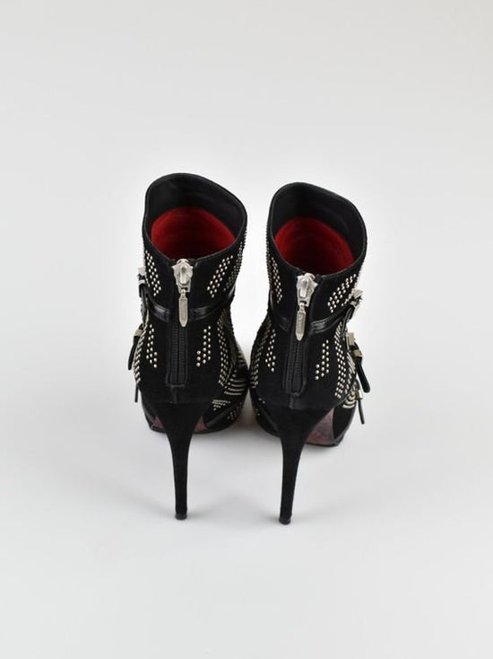 Cesare Paciotti High Heels Peep Toe Stiefeletten, Gr.37 - Stiefeletten - 2ND STORY