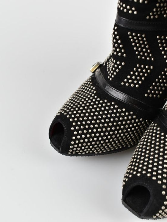 Cesare Paciotti High Heels Peep Toe Stiefeletten, Gr.37 - Stiefeletten - 2ND STORY