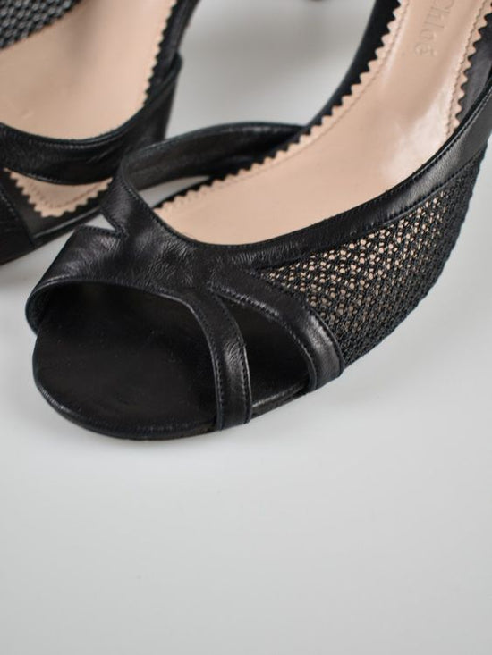 Chloé Pumps / Peep Toes Gr.39, Leder - 2ND STORY