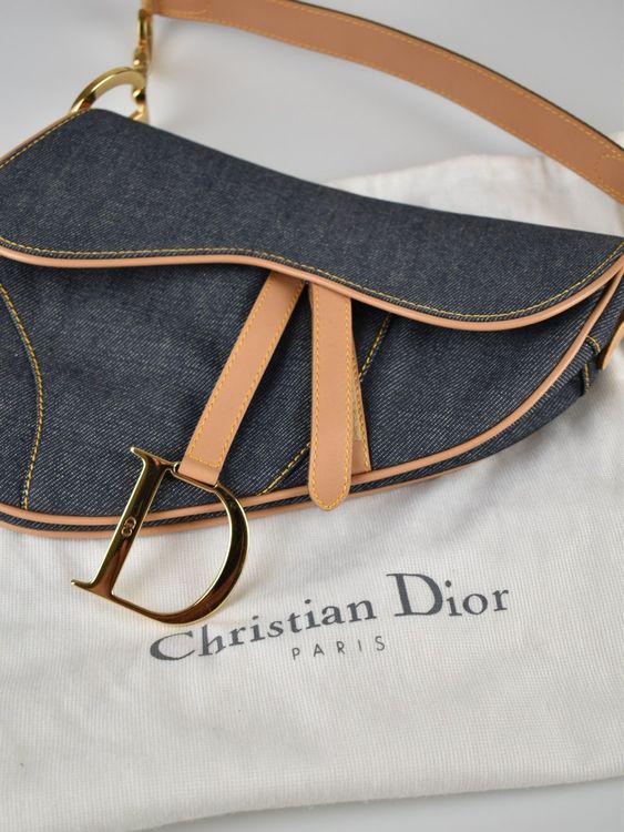 Christian Dior Denim Saddle Bag, neuwertiger Zustand