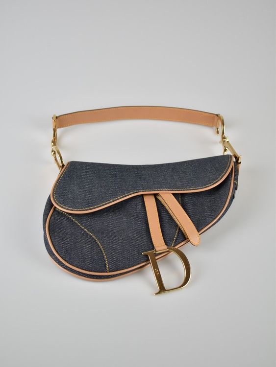 Christian Dior Denim Saddle Bag, neuwertiger Zustand