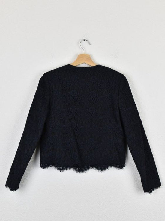 Claudie Pierlot Jacke/Blazer, Gr.36, blau mit Spitze - Jacke - 2ND STORY