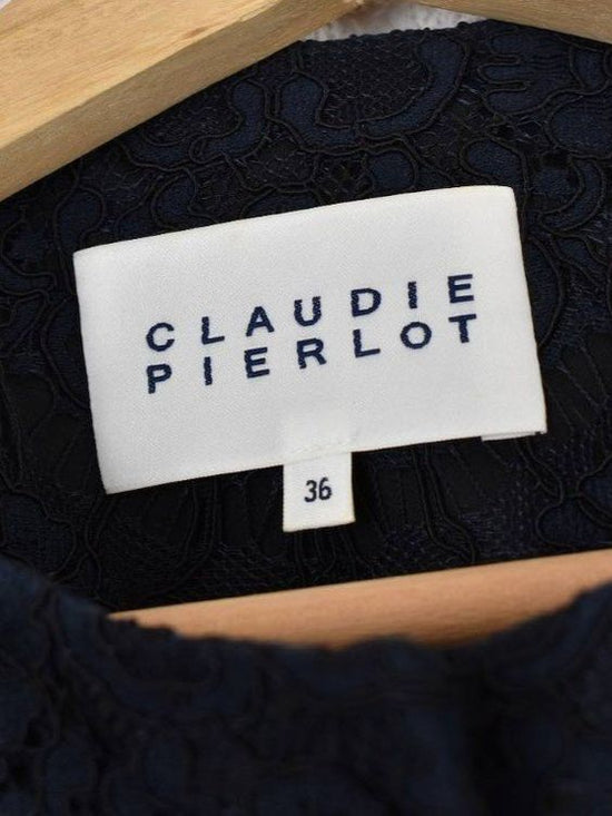 Claudie Pierlot Jacke/Blazer, Gr.36, blau mit Spitze - Jacke - 2ND STORY