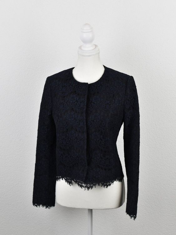 Claudie Pierlot Jacke/Blazer, Gr.36, blau mit Spitze - Jacke - 2ND STORY
