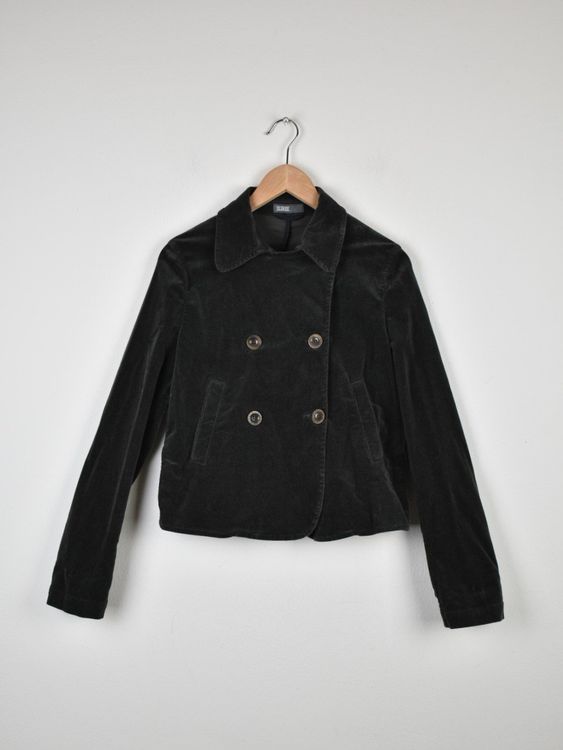 Closed Jacke/Blazer, Samtoptik, Gr.M, grau - 2ND STORY