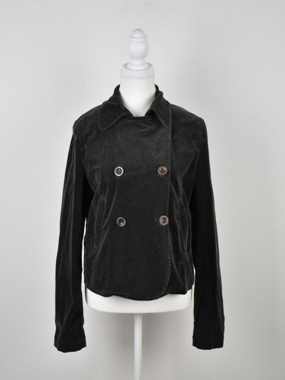 Closed Jacke/Blazer, Samtoptik, Gr.M, grau - 2ND STORY