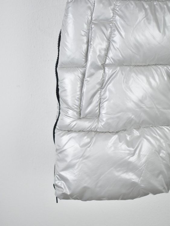 CMP Puffergilet Gr.36, grau Lackoptik - 2ND STORY