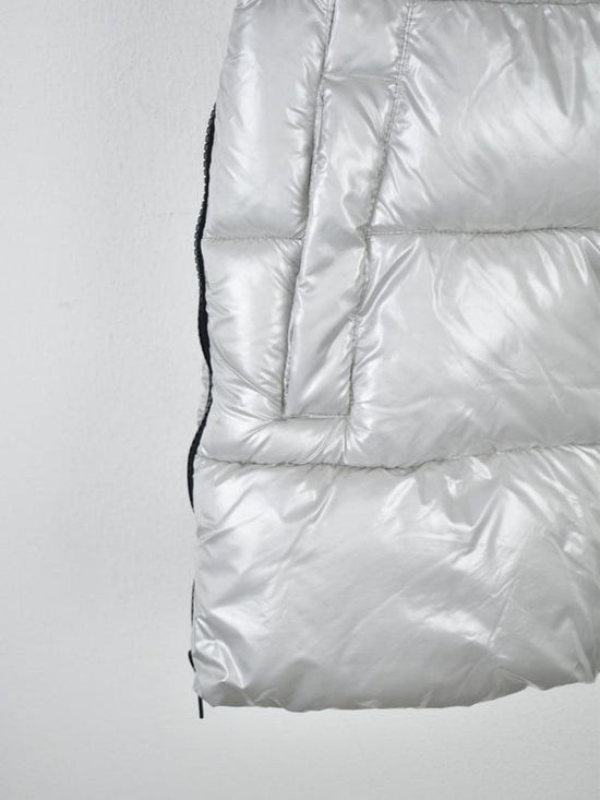 CMP Puffergilet Gr.36, grau Lackoptik - 2ND STORY