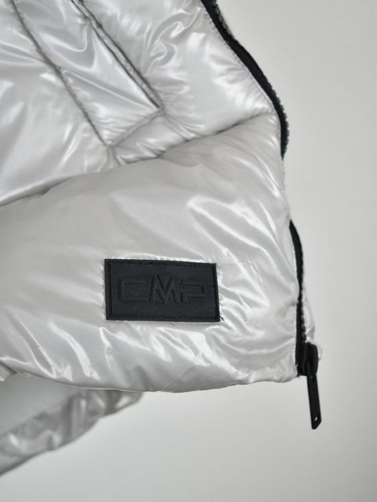 CMP Puffergilet Gr.36, grau Lackoptik - 2ND STORY