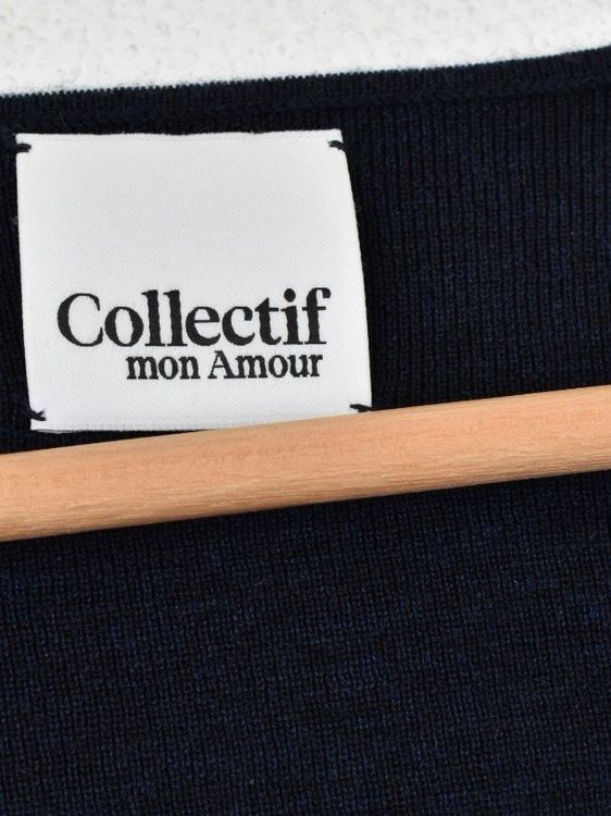 Collectif mon amour Pullover, blau, Gr.S, 100% Merinowolle - Pullover - 2ND STORY