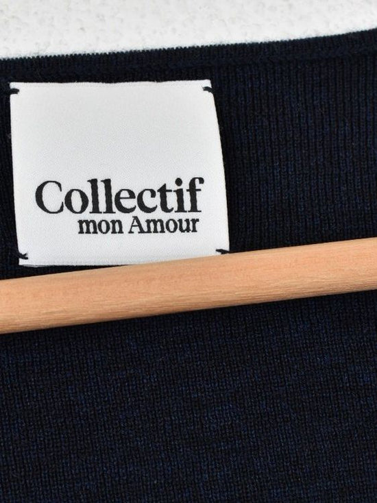 Collectif mon amour Pullover, blau, Gr.S, 100% Merinowolle - Pullover - 2ND STORY