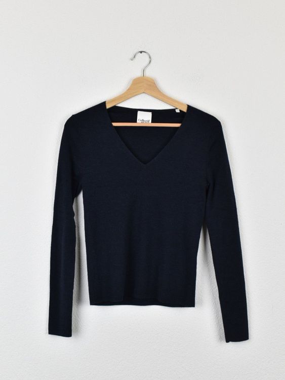 Collectif mon amour Pullover, blau, Gr.S, 100% Merinowolle - Pullover - 2ND STORY