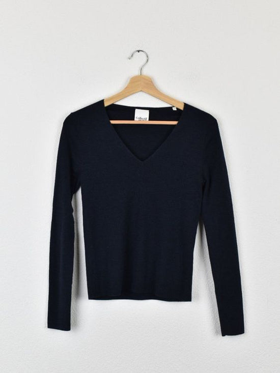 Collectif mon amour Pullover, blau, Gr.S, 100% Merinowolle - Pullover - 2ND STORY
