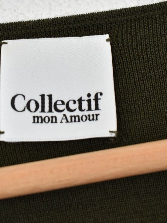 Collectif mon amour Pullover, grün, Gr.S, 100% Merinowolle - Pullover - 2ND STORY