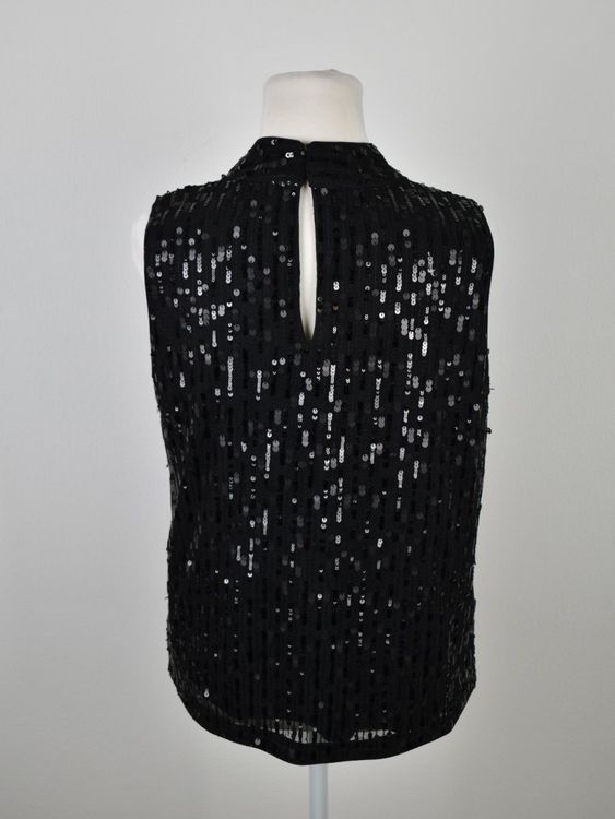 Comma Pailletten Top / Shirt Gr.36