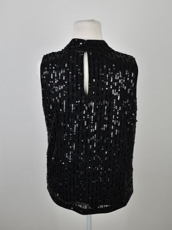 Comma Pailletten Top / Shirt Gr.36