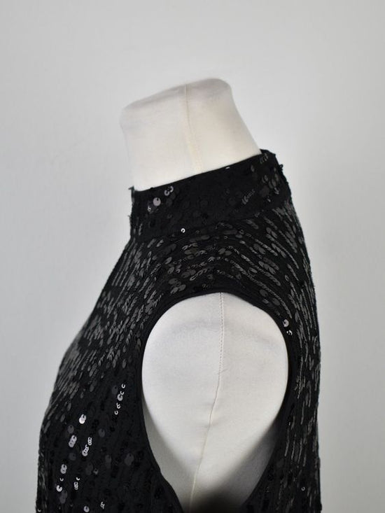 Comma Pailletten Top / Shirt Gr.36