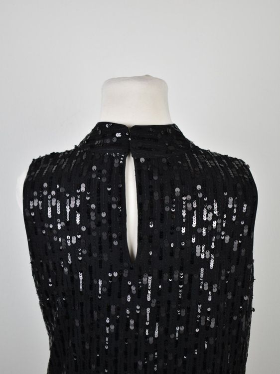 Comma Pailletten Top / Shirt Gr.36