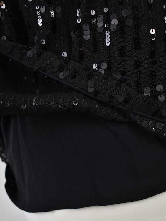 Comma Pailletten Top / Shirt Gr.36